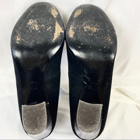 Missoni x Target Suede Round Toe Pumps Block Heels - Picture 9 of 10